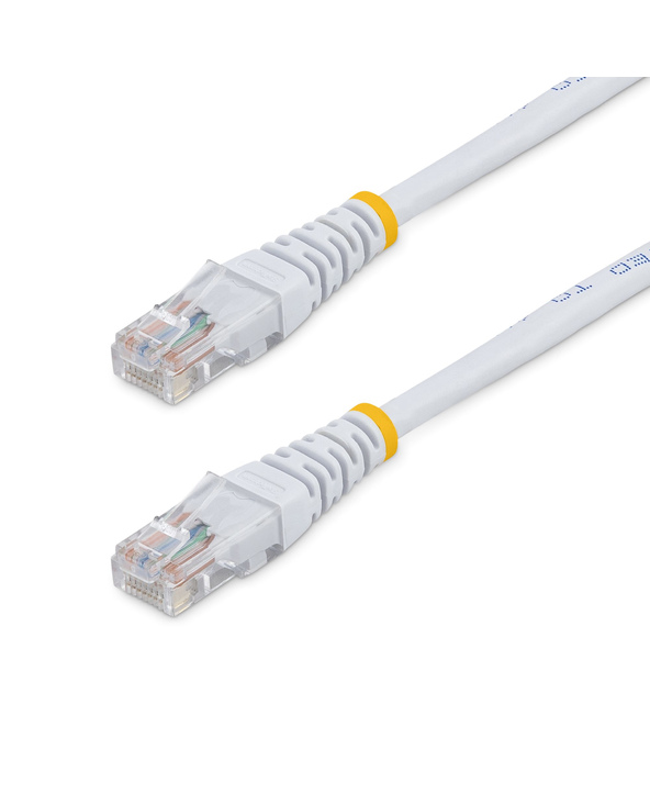 StarTech.com Câble patch UTP Cat5e de 15 m avec RJ45 moulé blanc - Cordon de connexion de 15 m