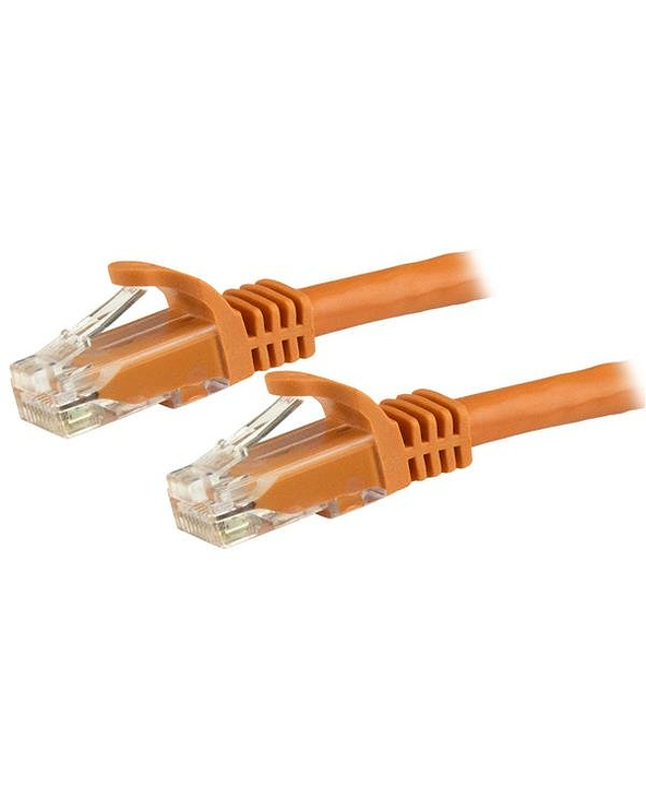 StarTech.com Câble réseau Cat6 Gigabit UTP sans crochet de 5m - Cordon Ethernet RJ45 anti-accroc - M/M - Orange