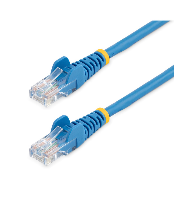 StarTech.com Câble réseau Cat5e UTP sans crochet de 2m - Cordon Ethernet RJ45 anti-accroc - M/M - Bleu