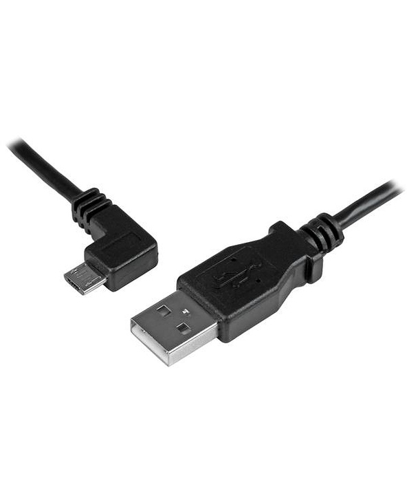 StarTech.com Câble USB vers Micro USB coudé à angle gauche de 50 cm - 0,25 mm² - M/M - Noir