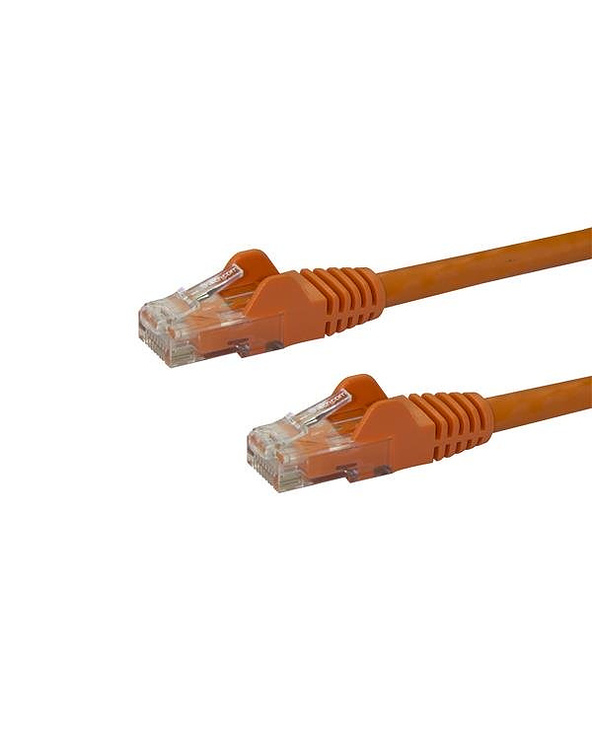 StarTech.com Câble réseau Cat6 Gigabit UTP sans crochet de 2m - Cordon Ethernet RJ45 anti-accroc - M/M - Orange
