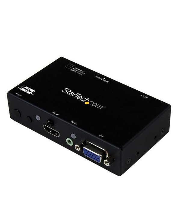 StarTech.com Switch 2x1 HDMI et VGA vers HDMI avec convertisseur VGA vers HDMI et commutation prioritaire - 1080p
