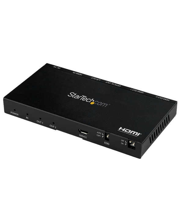 StarTech.com Répartiteur HDMI à 2 ports - 4K 60 Hz avec scaler incorporé - Son surround 7.1