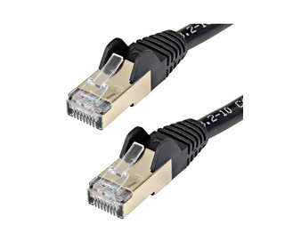 StarTech.com Cordon de raccordement CAT6a - 7,5 m - Sans crochet - Câble patch RJ45 - Noir