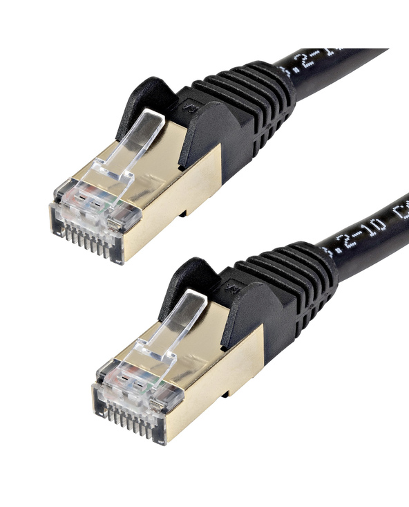 StarTech.com Cordon de raccordement CAT6a - 7,5 m - Sans crochet - Câble patch RJ45 - Noir