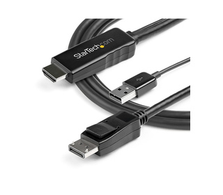 StarTech.com Câble Adaptateur HDMI vers DisplayPort de 2m - 4K 30Hz - M/M -  Câble Convertisseur Actif HDMI 1.4 vers DP 1.2 avec
