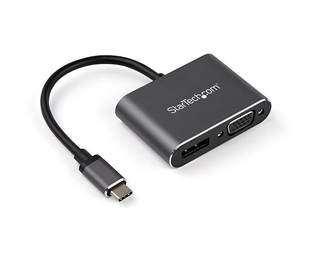 StarTech.com Adaptateur multiport USB-C vers DisplayPort ou VGA - Adaptateur vidéo 2-en-1 - 4K 60 Hz