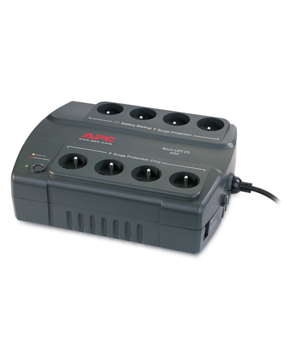 APC Back-UPS 400, FR alimentation d'énergie non interruptible Veille 0,4 kVA 240 W 8 sortie(s) CA