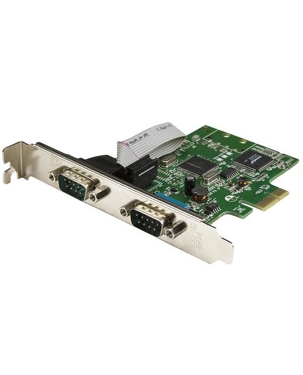 StarTech.com Carte PCI Express à 2 ports série DB9 RS232 - Adaptateur PCIe série avec UART 16C1050
