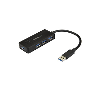 StarTech.com Hub USB 3.0 - Dock 4 Ports SuperSpeed 5Gbps avec Charge Rapide USB 3.2 Gen 1 Type-A pour PC Fixe/Portable - Aliment