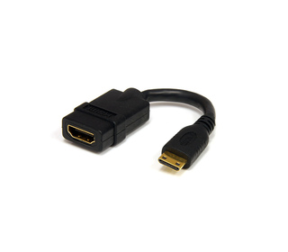 StarTech.com Adaptateur Mini HDMI vers HDMI 12,7cm - Convertisseur HDMI Haute Débit 4K - Adaptateur HDMI 4K 30Hz Ultra HD - HDMI