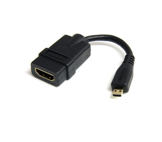 StarTech.com Câble adaptateur HDMI haute vitesse de 12cm - HDMI vers Micro HDMI - F/M - Noir