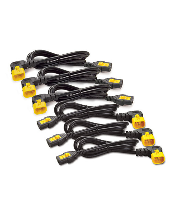 APC C13 - C14 (90 Deg), 1.8m, 6-pack Noir, Jaune 1,83 m Coupleur C13 Coupleur C14
