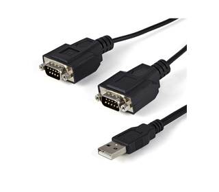 StarTech.com Câble adaptateur FTDI USB vers série RS232 2 ports avec mémorisation du port de communication