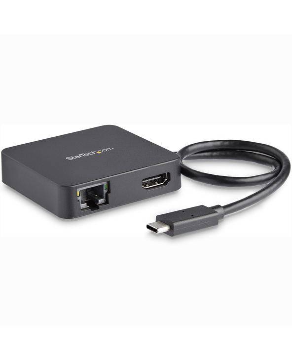 StarTech.com Adaptateur Multiport USB C - Mini Station d'Accueil USB-C Vidéo HDMI 4K - Gigabit Ethernet, Hub USB 3.0 (1x USB-A 1