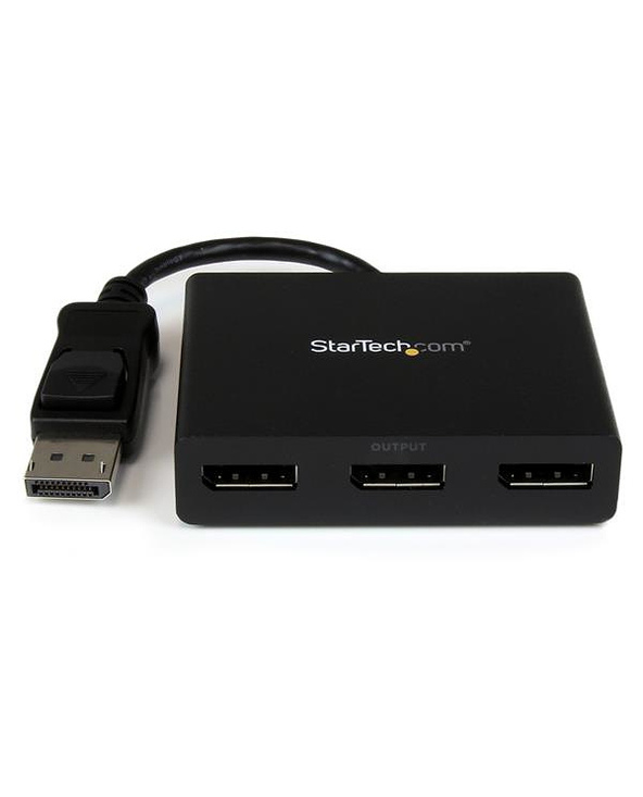 StarTech.com Répartiteur DisplayPort 1.2 à 3 ports, Adaptateur Multi-Moniteur DisplayPort vers 3x DP, Hub MST Double pour Ordina
