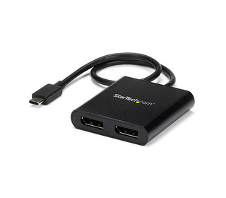 StarTech.com Adaptateur USB-C vers Double DisplayPort 1.2, Hub USB-C Multi-Moniteur MST, Double écran 4K 30Hz/1080p 60Hz DP Exte