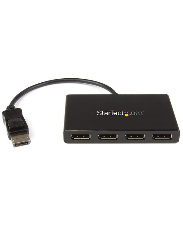 StarTech.com Répartiteur DisplayPort 1.2 à 4 ports, Adaptateur Multi-Moniteur DisplayPort vers 4x DP, Hub MST pour Ordinateur Qu