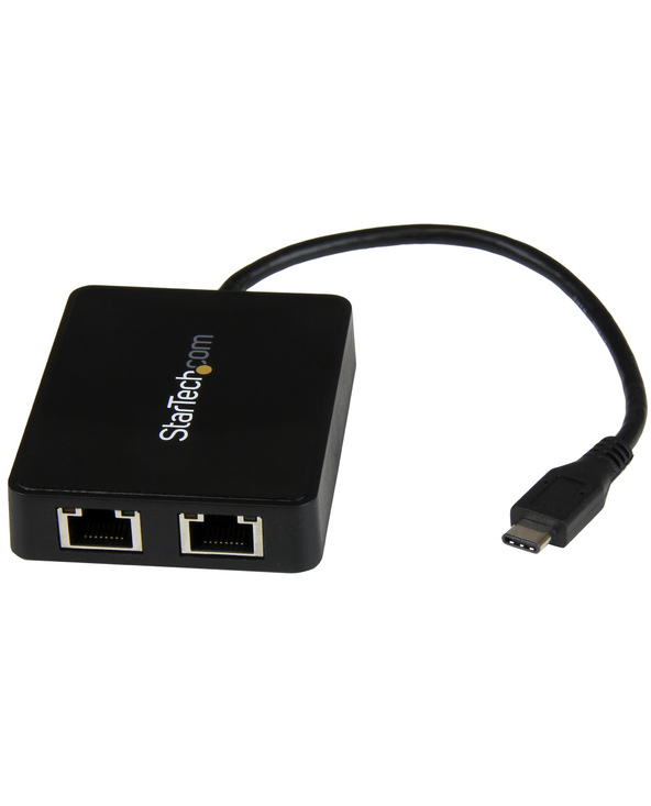 StarTech.com Adaptateur réseau USB-C vers 2 ports Gigabit Ethernet avec port USB 3.0 (Type-A)