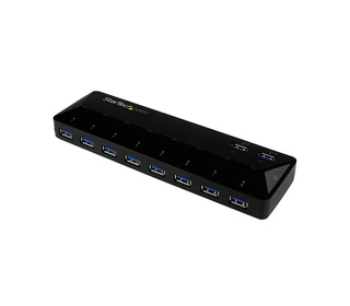 StarTech.com Concentrateur USB 3.0 (5Gbps) 10 ports avec Ports de Charge et de Synchronisation - 8 x USB-A, 2 x USB-A ports de C