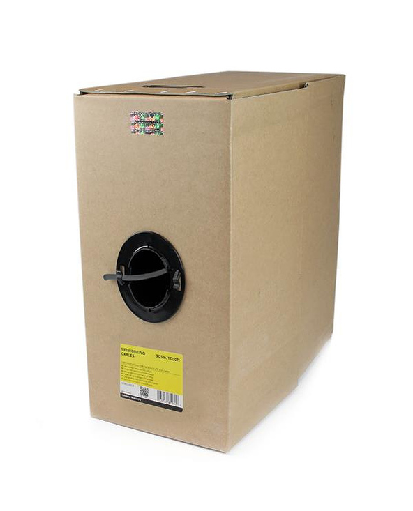 StarTech.com Bobine Câble Réseau Ethenet Cat6 Solide UTP inifugé CMR (Riser) en vrac - 304,8 m Gris