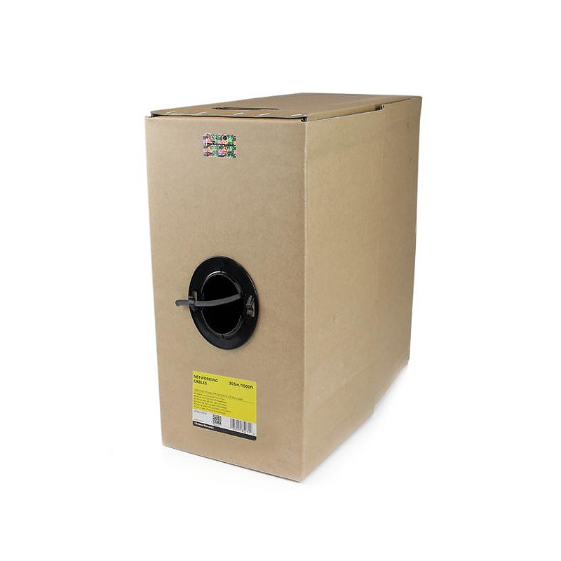 StarTech.com Bobine Câble Réseau Ethenet Cat6 Solide UTP inifugé CMR (Riser) en vrac - 304,8 m Gris