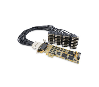 StarTech.com Carte Série PCI Express - 16 Ports DB9 RS232 - Low + Full Profile - Adaptateur Série Multiport - Carte Série PCIe