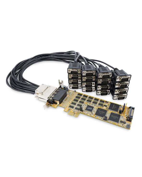 StarTech.com Carte Série PCI Express - 16 Ports DB9 RS232 - Low + Full Profile - Adaptateur Série Multiport - Carte Série PCIe