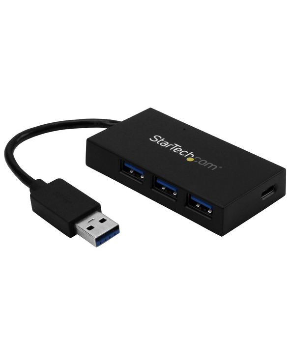 StarTech.com Hub USB 3.0 4 Ports - Hub USB Type-A avec 1x USB-C et 3x USB-A SuperSpeed - Alimentation par Bus USB - Hub Adaptate