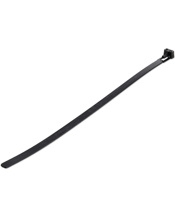 StarTech.com Colliers de Serrage Réutilisables 25 cm Noirs - Largeur 7 mm - Diam. faisceau 65 mm - Résistance traction 22 kg - C