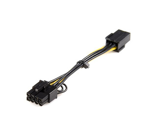 StarTech.com Câble adaptateur d'alimentation PCI Express à 6 broches vers 8 broches de 15 cm - F/M