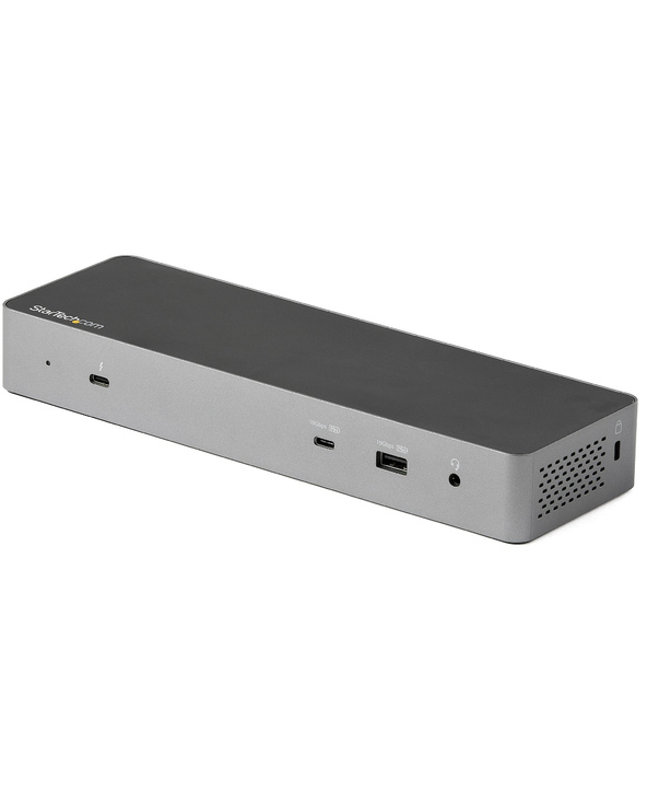 StarTech.com Dock Thunderbolt 3 Compatible Hôte USB-C - Écrans Double 4K 60Hz DisplayPort 1.4 ou Double HDMI - Simple 8K - Stati