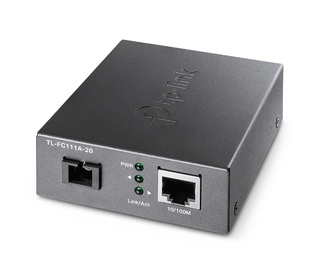 TP-Link TL-FC111A-20 convertisseur de support réseau 100 Mbit/s Monomode Noir