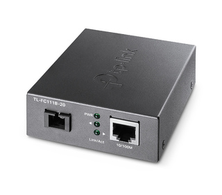 TP-Link TL-FC111B-20 convertisseur de support réseau 100 Mbit/s Monomode Noir