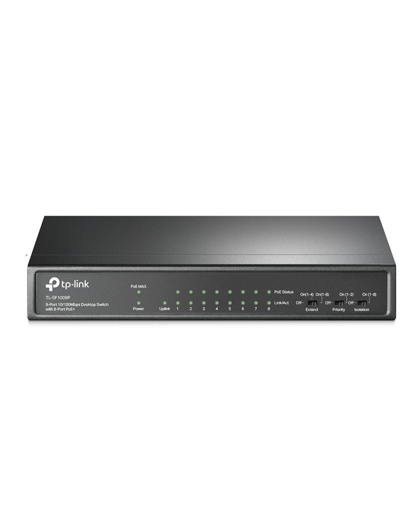 TP-Link TL-SF1009P commutateur réseau Non-géré Fast Ethernet (10/100) Connexion Ethernet, supportant l'alimentation via ce port 
