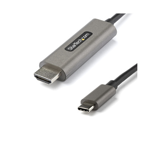 StarTech.com Câble USB C vers HDMI 4K 60Hz HDR10 4m - Câble Adaptateur Vidéo Ultra HD USB Type-C vers HDMI 4K 2.0b - Convertisse