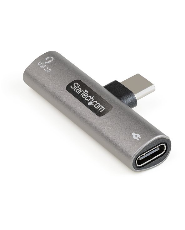 StarTech.com Adaptateur USB-C Audio & Chargeur - Convertisseur Audio Port USB-C Casque/Écouteurs - 60W USB Type-C Power Delivery