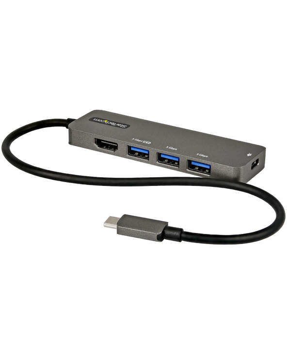 StarTech.com Adaptateur Multiport USB-C - Adaptateur USB-C vers HDMI 2.0b 4K 60Hz (HDR10), Alimentation 100W Passthrough, Hub 4 