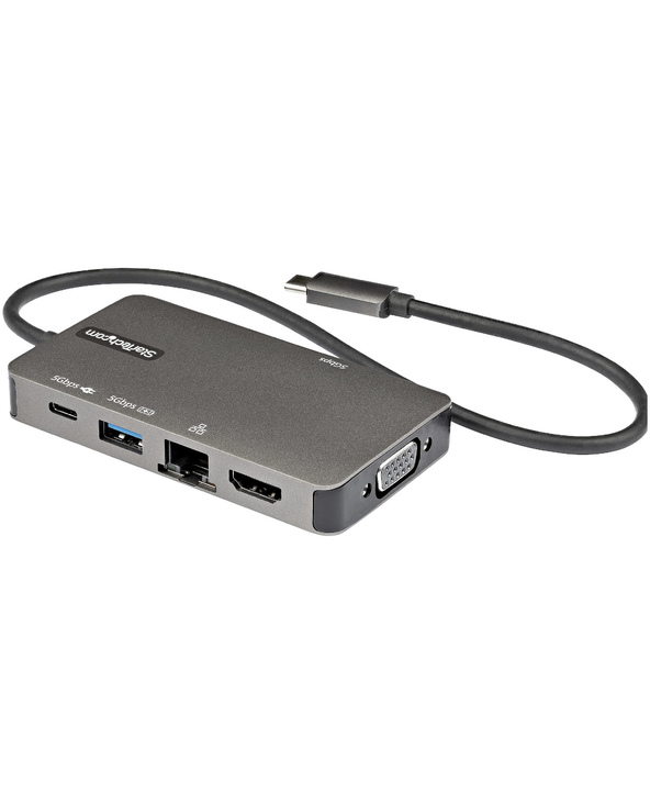 StarTech.com Adaptateur Multiports USB-C - USB-C vers HDMI 4K 30Hz ou VGA 1080p - Mini Dock USB Type-C avec Alimentation 100W Pa