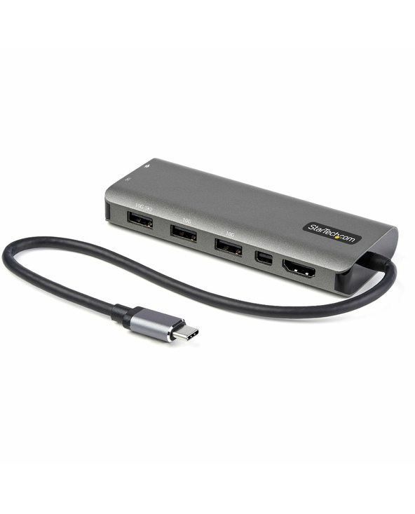 StarTech.com Adaptateur Multiports USB-C - USB-C vers HDMI ou Mini DisplayPort 4K 60Hz - Alimentation 100W Passthrough - Hub USB