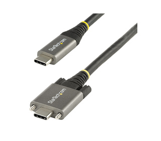 StarTech.com Câble USB C 10Gbps à Verrouillage par Vis Latérale de 1m - Câble USB-C Certifié par l'USB-IF - Câble USB 3.1/3.2 Ge
