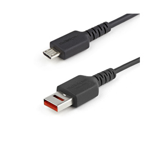 StarTech.com Câble Chargeur Sécurisé 1m - Data Blocker - Câble USB-A vers Micro USB - Protection No-Data Charge/Alim. Uniquement