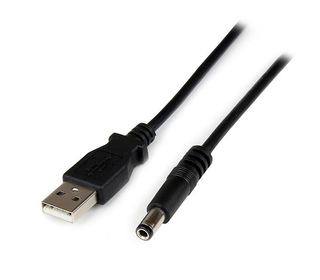 StarTech.com Câble d'alimentation USB vers connecteur annulaire de type N 5 V CC de 1 m - USB A vers V CC de 5,5 mm