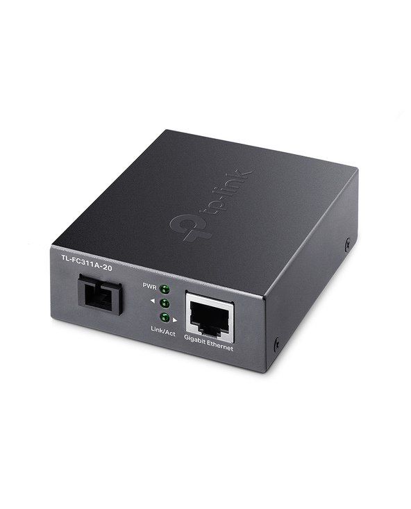 TP-Link TL-FC311A-20 convertisseur de support réseau 1000 Mbit/s Monomode Noir