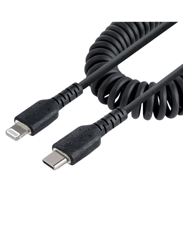 StarTech.com Câble USB-C vers Lightning de 50cm - Adaptateur USB C vers Lightning Noir Certifié Mfi, Gaine Durable en TPE - Câbl