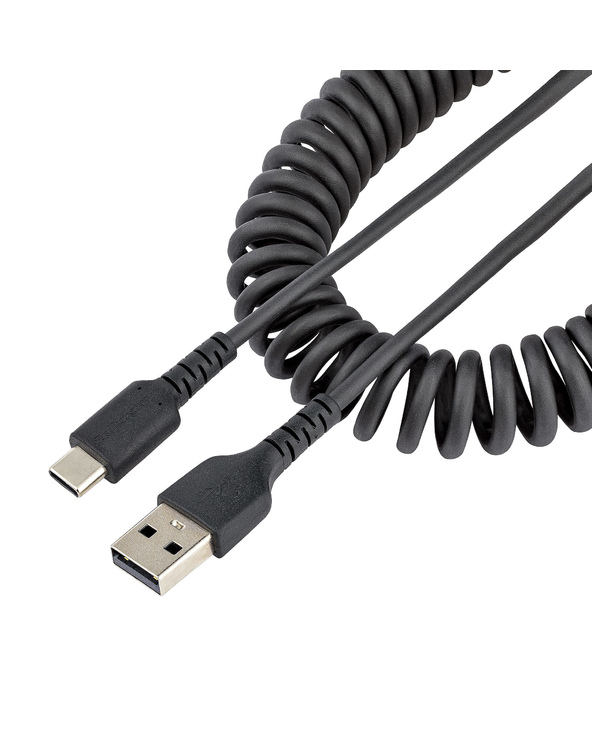 StarTech.com Câble USB vers USB-C de 1m - Cordon USB USB-C Enroulé à Usage Intensif - Câble USB-A vers USB-C en Fibre Aramide Ro