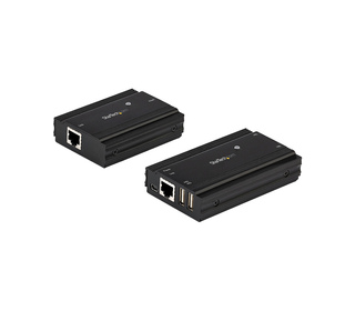 StarTech.com Hub USB 2.0 sur Câble Ethernet CAT5e/CAT6 Unique (RJ45) - 4 Ports - 100m - Concentrateur Extension USB - Boitier Mé