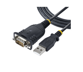 StarTech.com Adaptateur USB vers Série de 1m - Convertisseur DB9 Mâle vers USB - Adaptateur USB RS232, Prolific IC - Convertisse