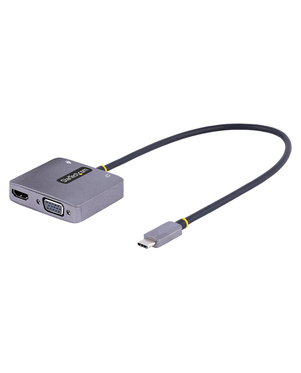 StarTech.com Adaptateur USB C vers HDMI VGA avec Sortie Audio 3,5 - Adaptateur Multiport USB C - Adaptateur USB Type-C, 4K 60Hz 