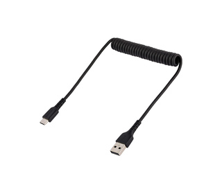 StarTech.com Câble USB vers USB-C de 50cm - Cordon USB USB-C Enroulé à Usage Intensif - Câble USB-A vers USB-C en Fibre Aramide 